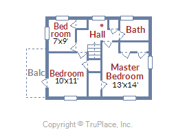 4709 45th ST NW DC upper level floor plan